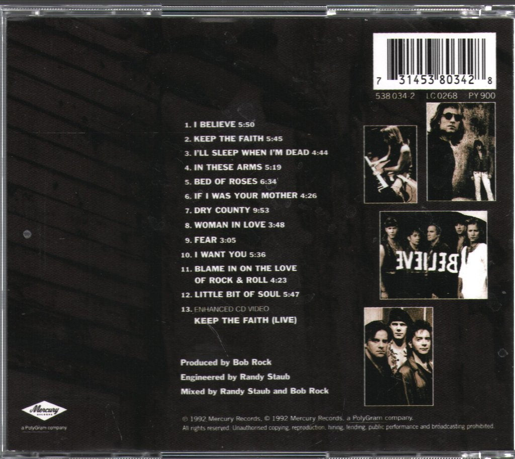 Bon Jovi - Keep The Faith - Cd