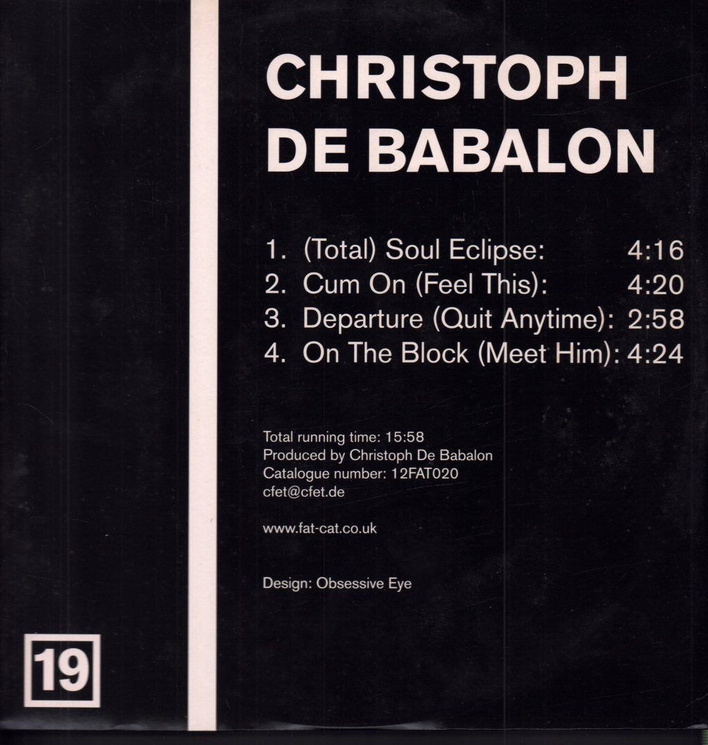 Christoph De Babalon / Kid 606 - Christoph De Babalon / Kid 606 - 12 Inch