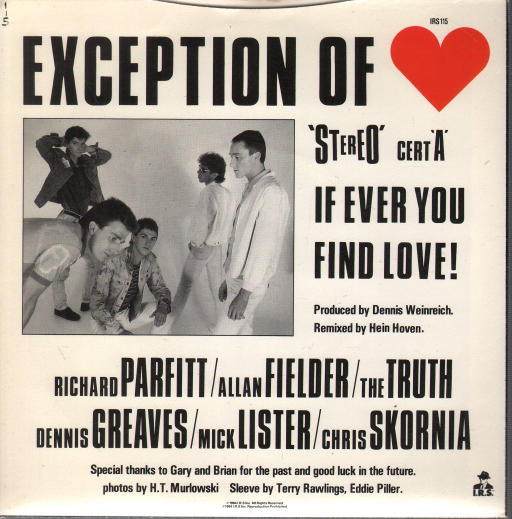 truth - Exception Of Love - 7 Inch
