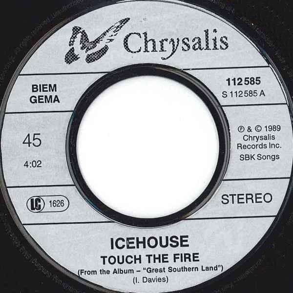 Icehouse - Touch The Fire - 7 Inch