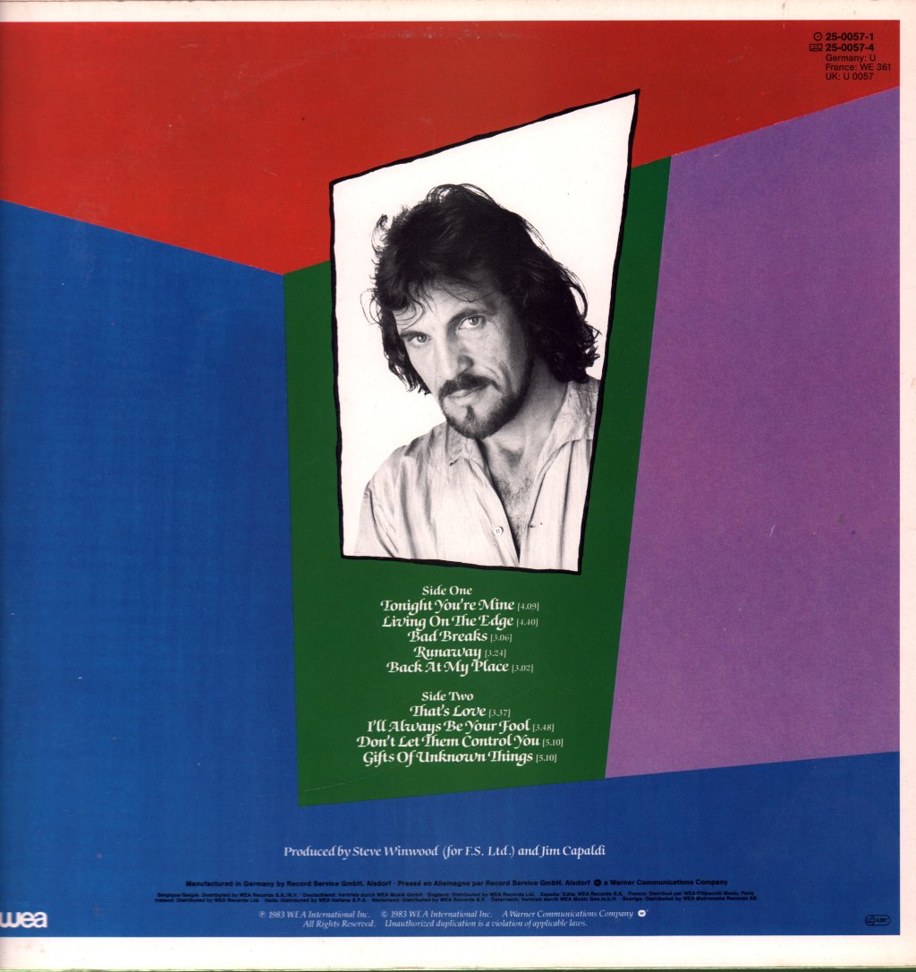 Jim Capaldi - Fierce Heart - Lp