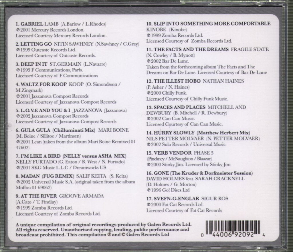 Various Artists - Chillout Jazz - Cd