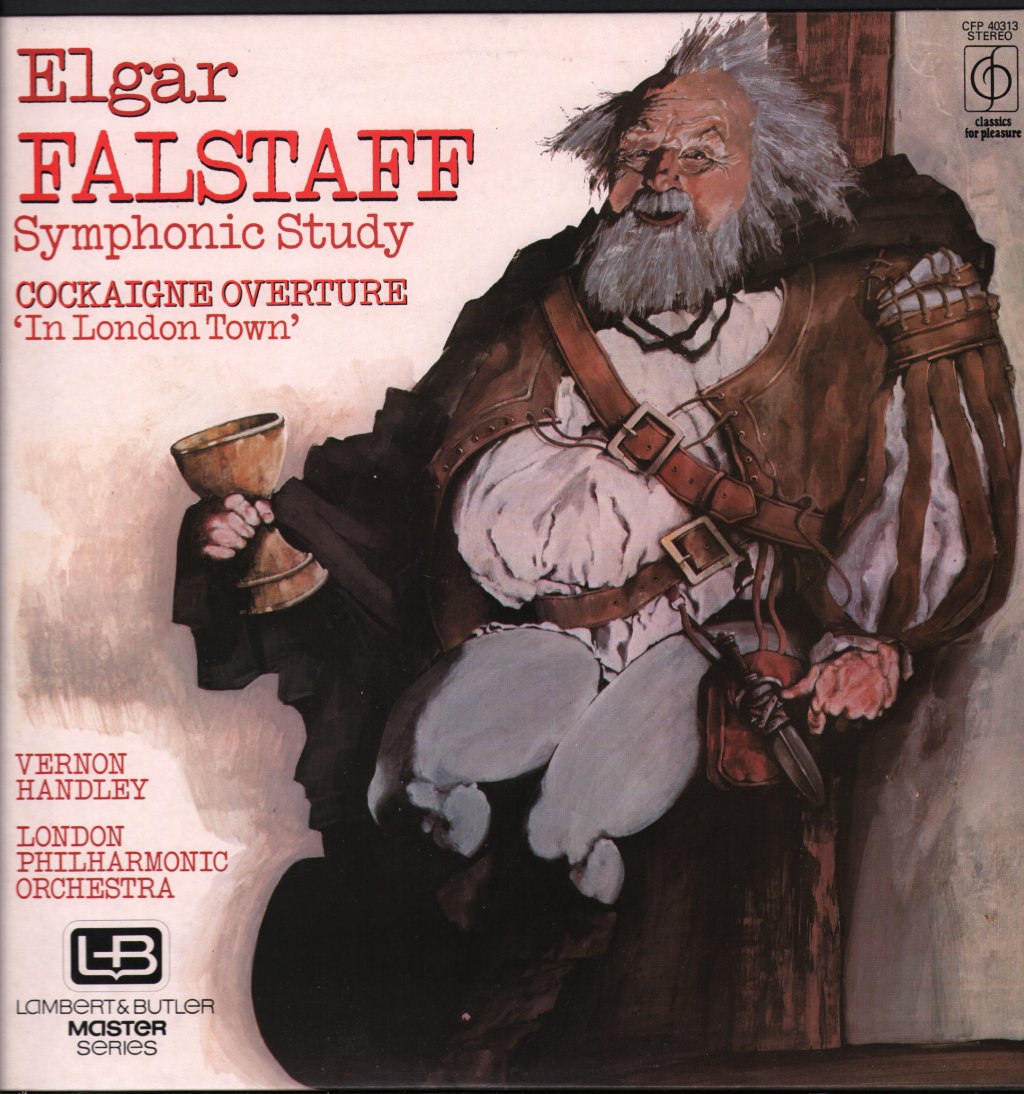 Vernon Handley / London Philharmonic Orchestra - Elgar - Falstaff / Symphonic Study / Cockaigne Overture "In London Town" - Lp