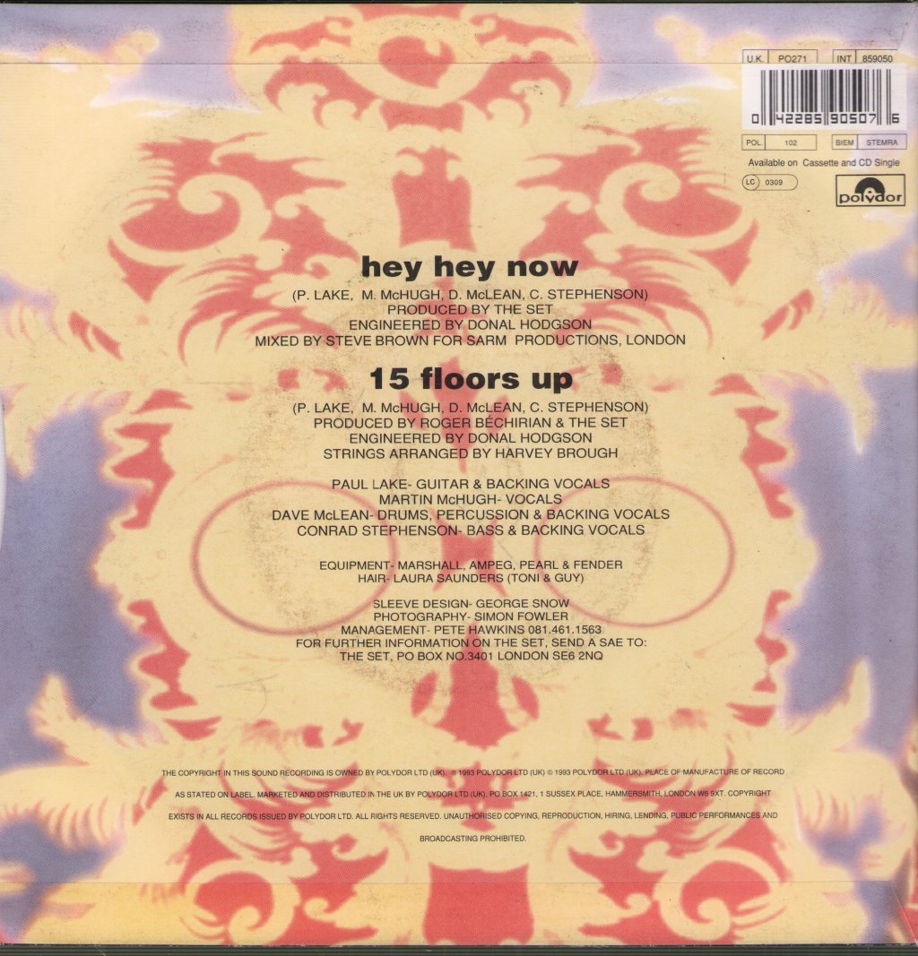 Set (90'S Artist) - Hey Hey Now - 7 Inch
