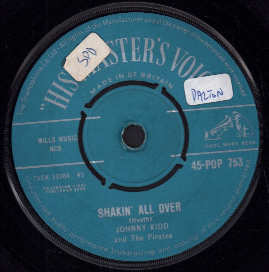 Johnny Kidd And The Pirates - Shakin' All Over - 7 Inch