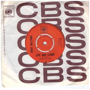 Andy Williams - Live And Learn - 7 Inch