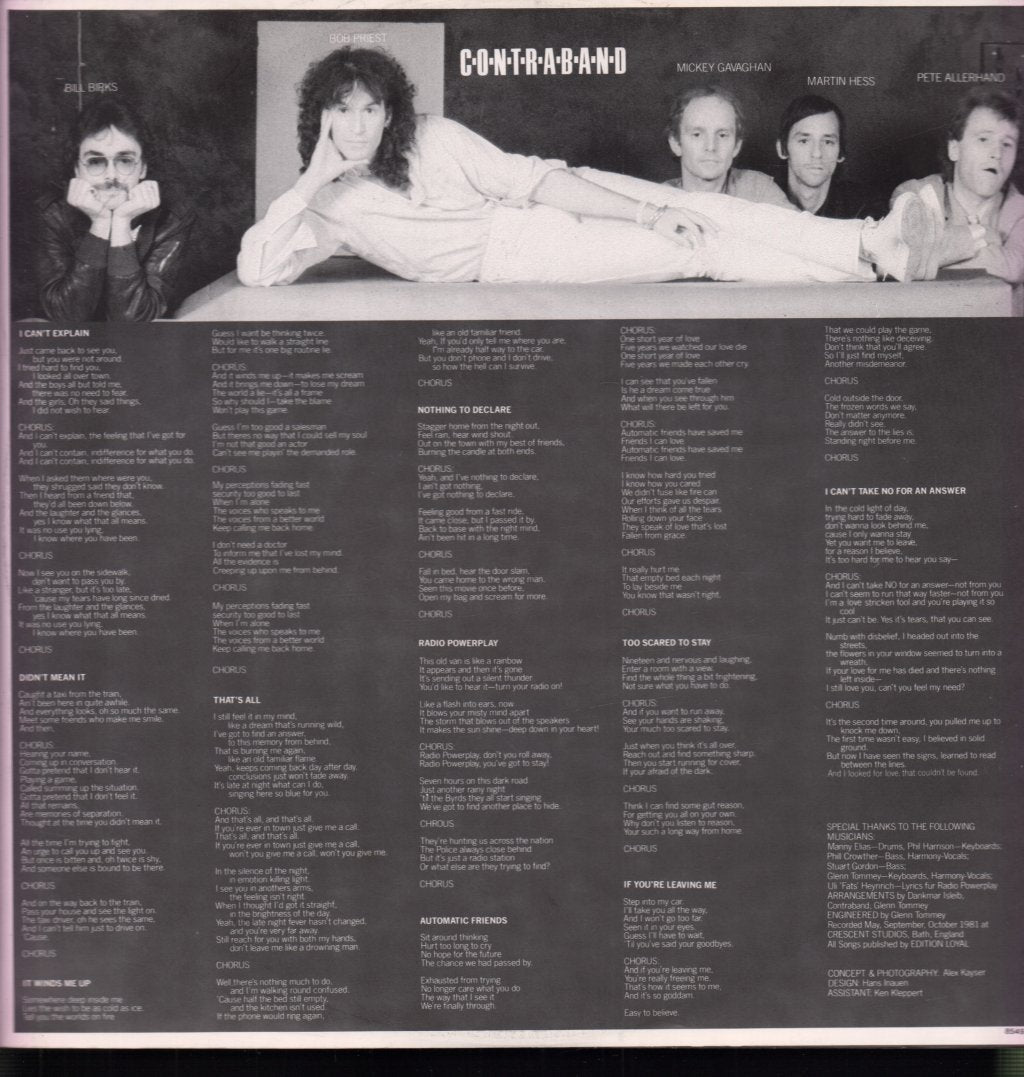 Contraband (Us Rock Group) - Nothing To Declare - Lp