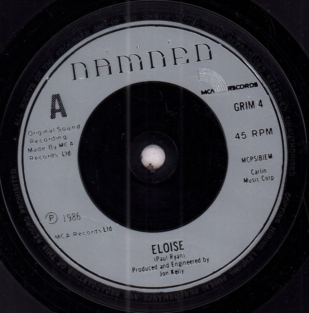 Damned (Punk) - Eloise - 7 Inch
