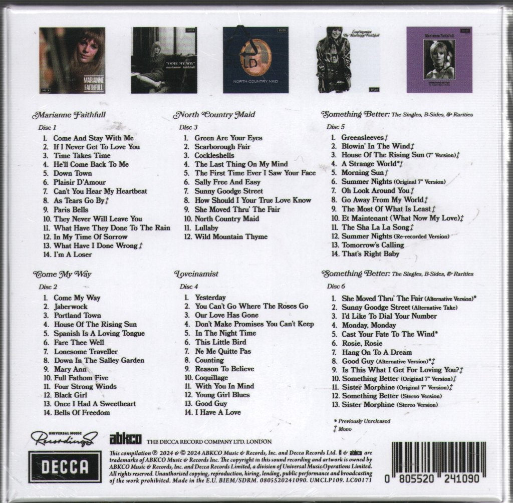 Marianne Faithfull - Cast Your Fate To the Wind - Cd Box Set