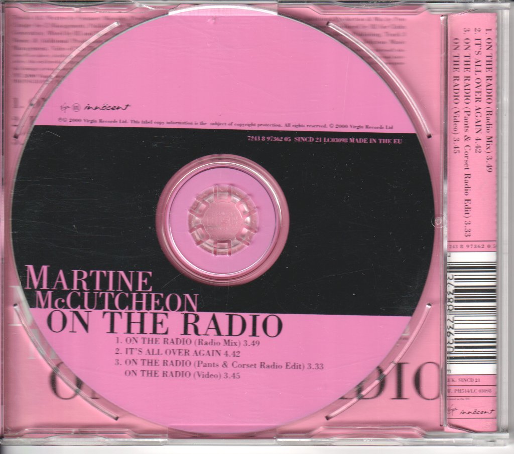 Martine Mccutcheon - On The Radio - Cd