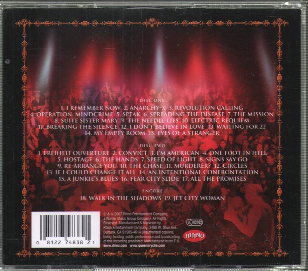 Queensrÿche - Mindcrime At The Moore (Operation: Mindcrime Parts I & II Recorded Live In Their Entirety) - Double Cd