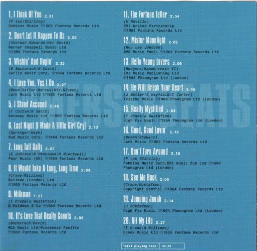 Merseybeats - Very Best Of The Merseybeats - Cd