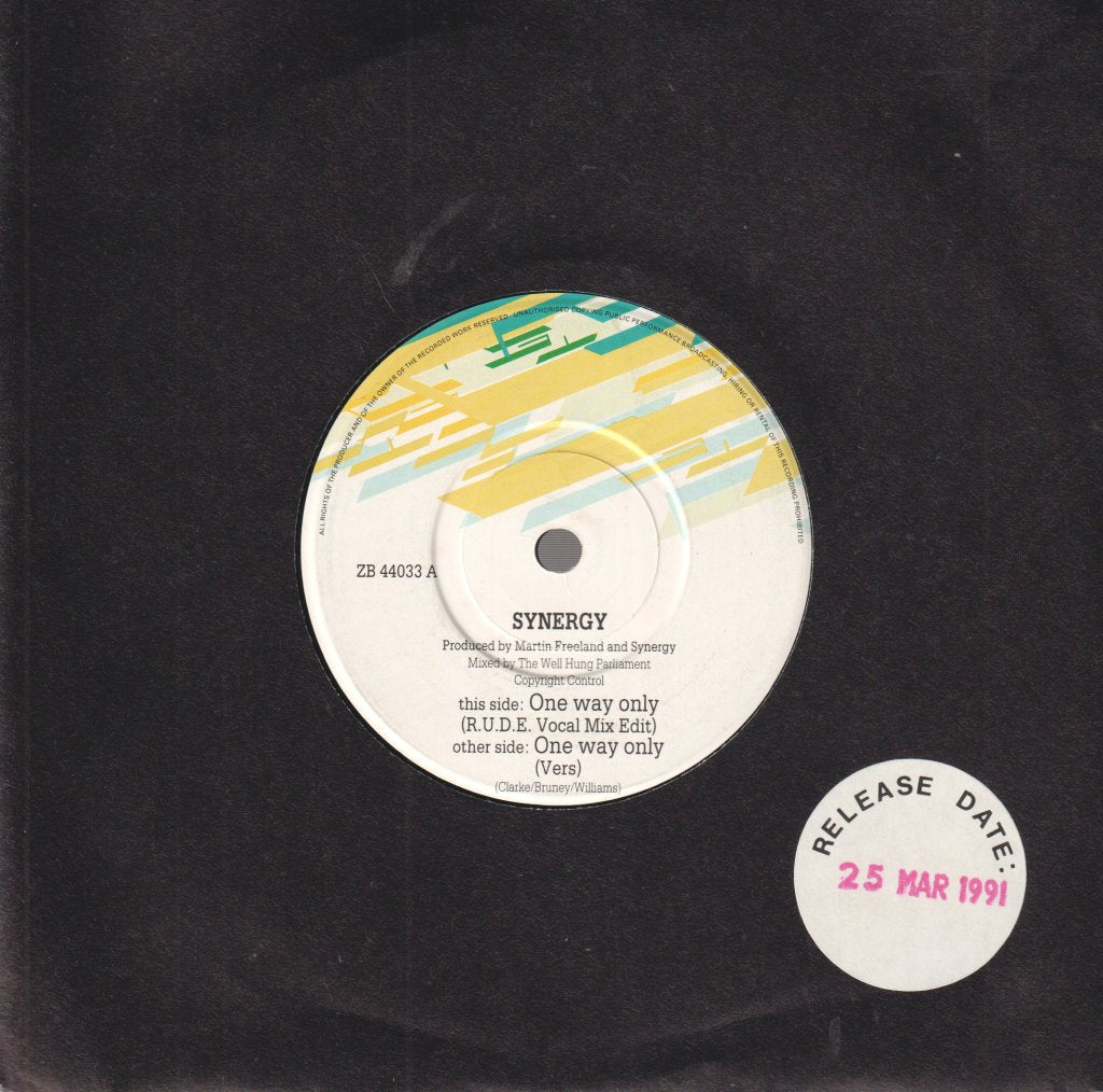 Synergy - One Way Only - 7 Inch
