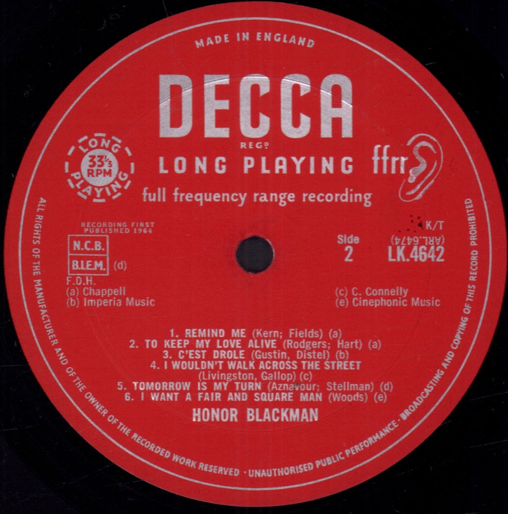 Honor Blackman - Everything I've Got - Lp