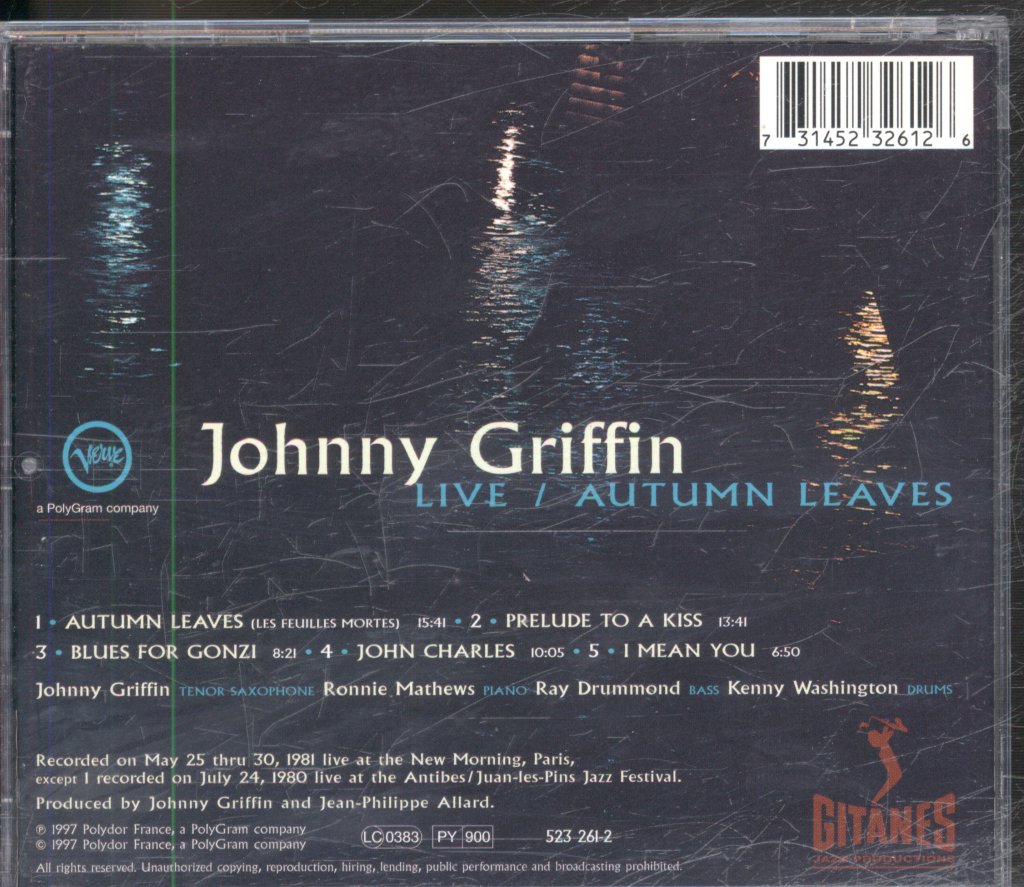 Johnny Griffin - Live/Autumn Leaves - Cd