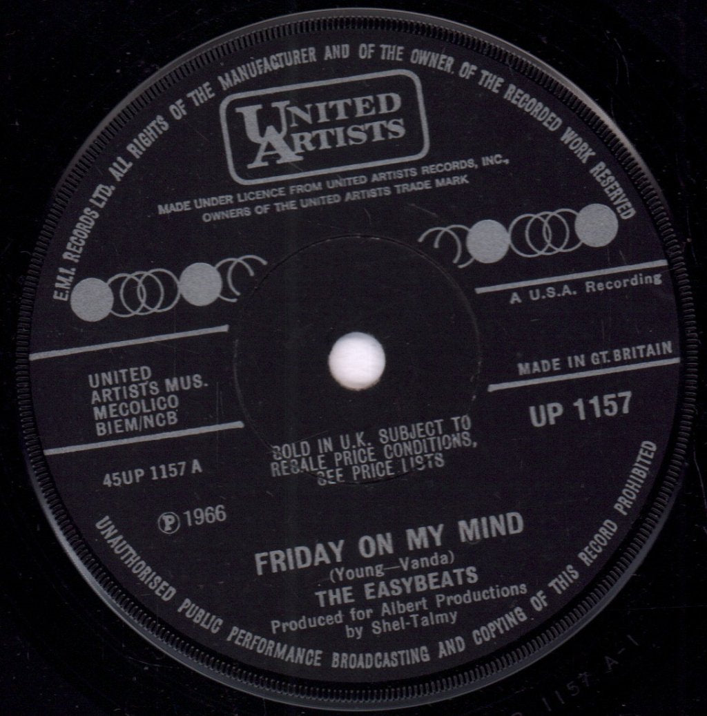 Easybeats - Friday On My Mind - 7 Inch