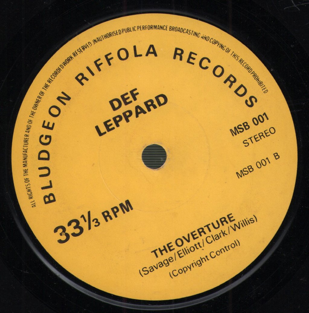 Def Leppard - Ride Into The Sun - 7 Inch