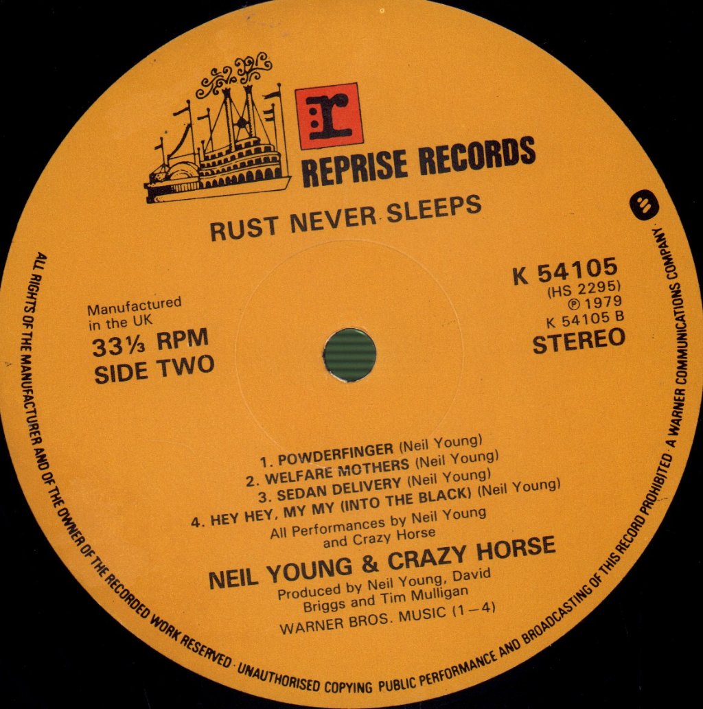 Neil Young - Rust Never Sleeps - Lp