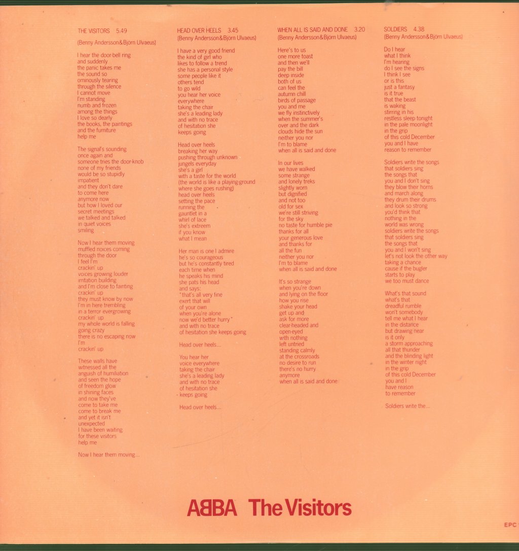 ABBA - Visitors - Lp