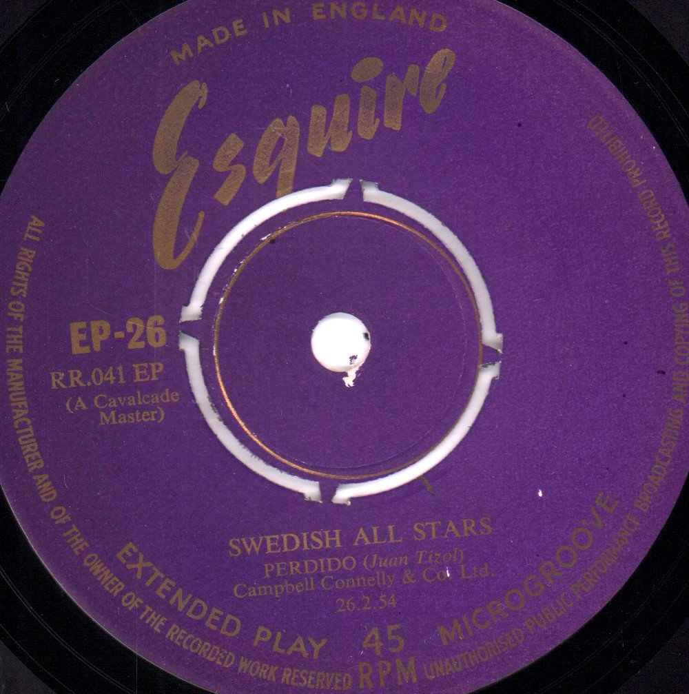Swedish All Stars - Perdido - 7 Inch