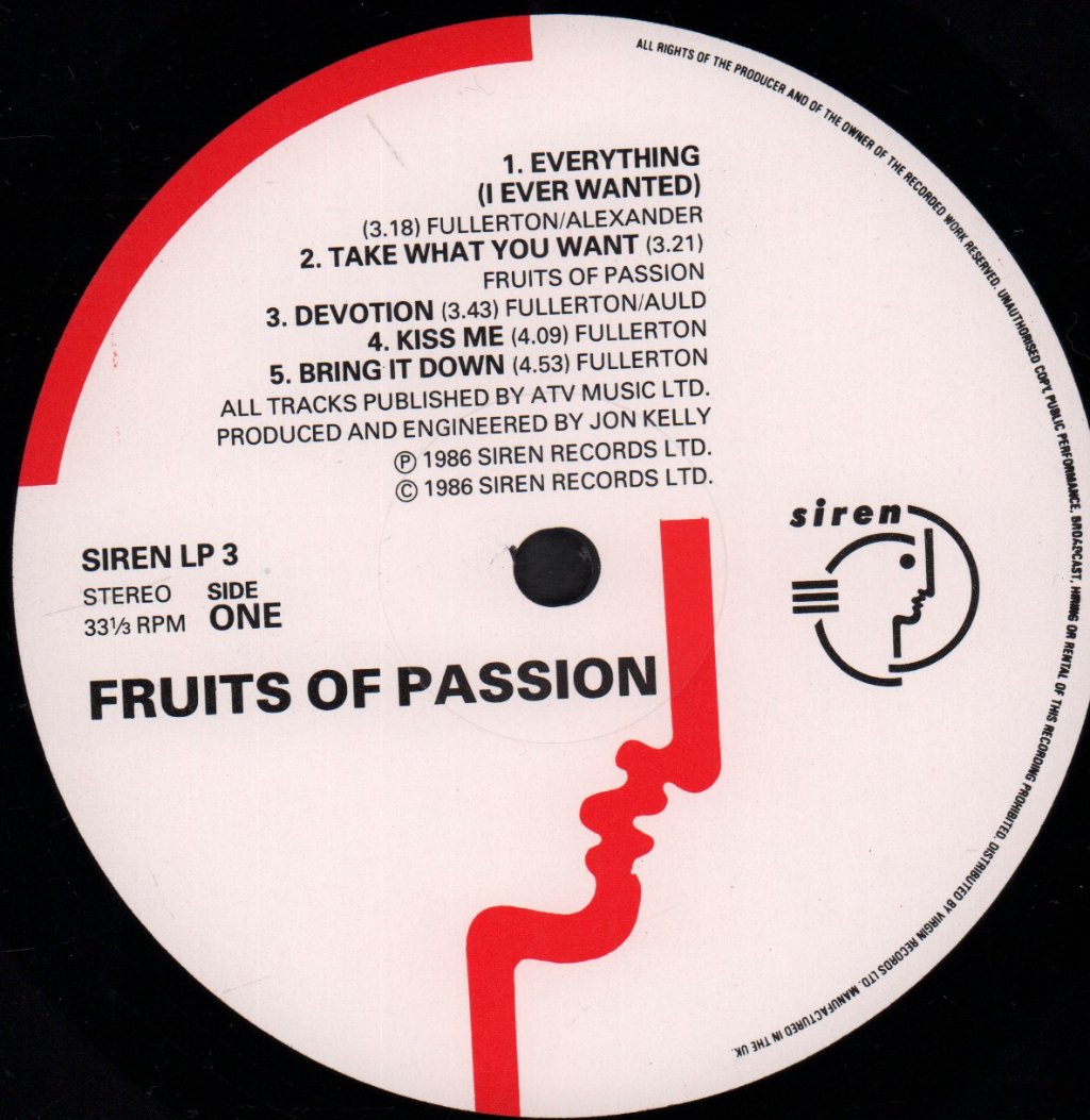 Fruits Of Passion - Fruits Of Passion - Lp