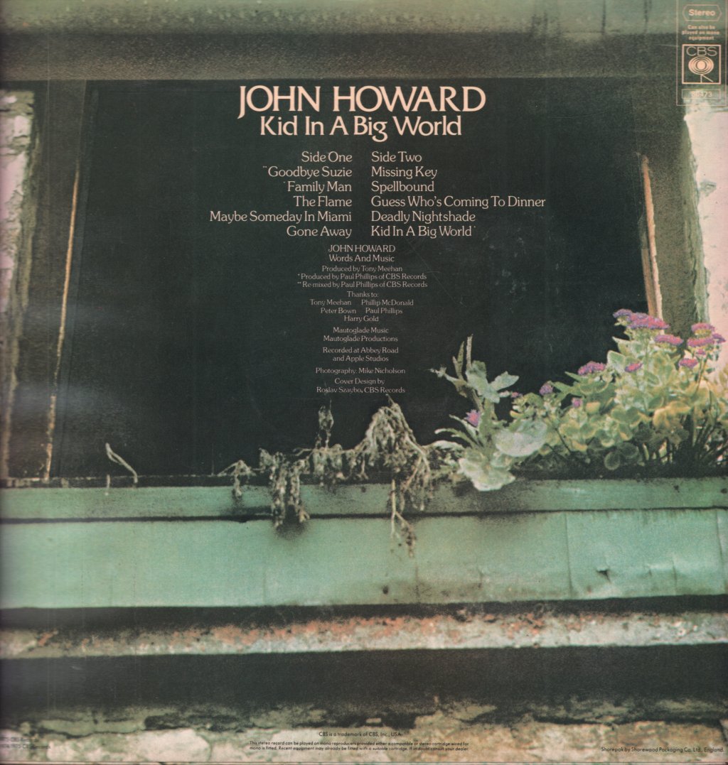 John Howard - Kid In A Big World - Lp