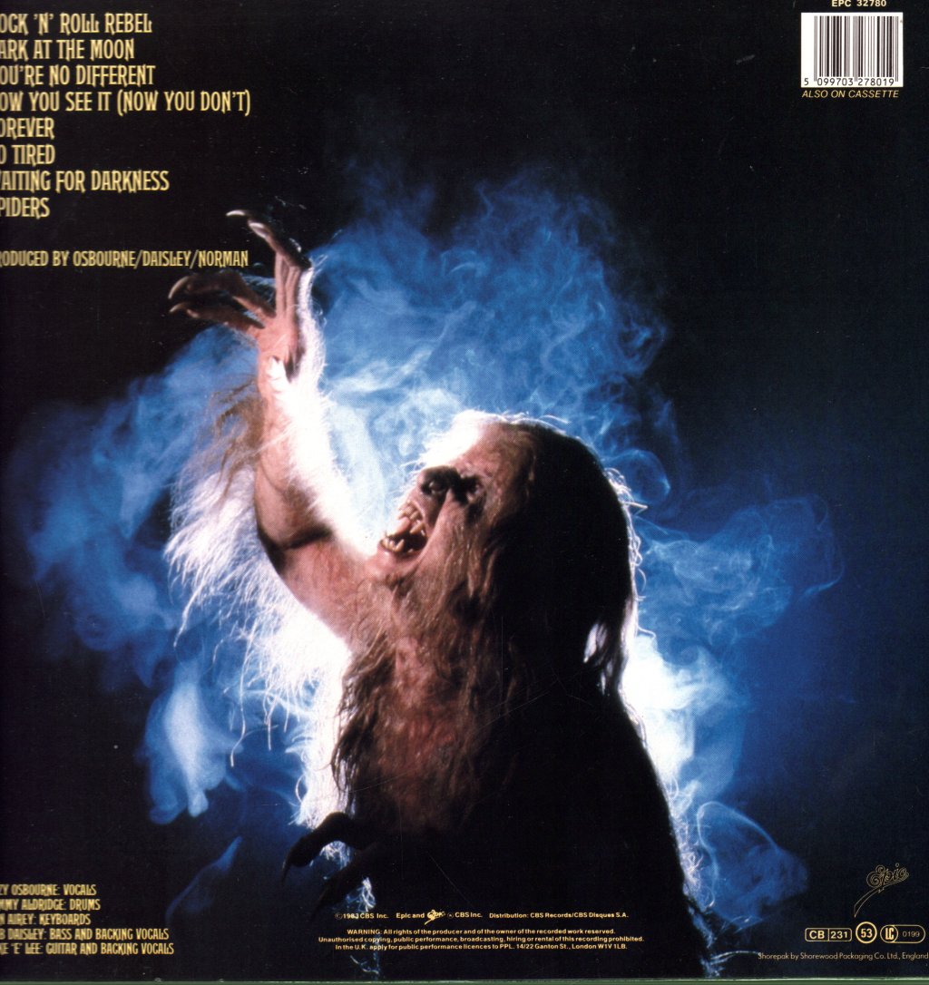 Ozzy Osbourne - Bark At The Moon - Lp