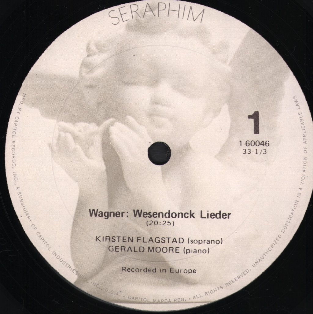 Kirsten Flagstad / Herbert Downes / Gerald Moore - Wesendonck Lieder (Original Version) / 2 Songs, Op. 91 / 4 Songs - Lp