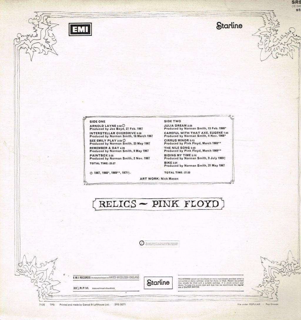 Pink Floyd - Relics - Lp