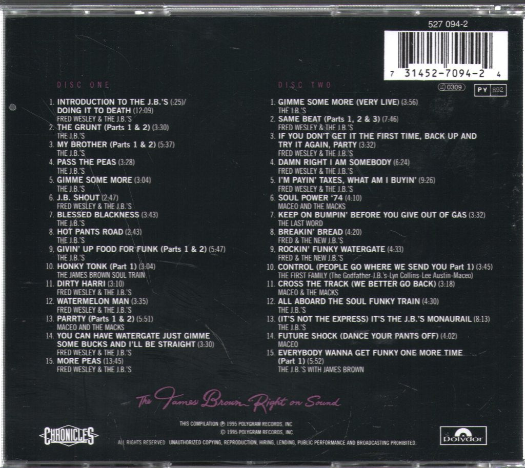 J.B.'s - Funky Good Time: The Anthology - Double Cd