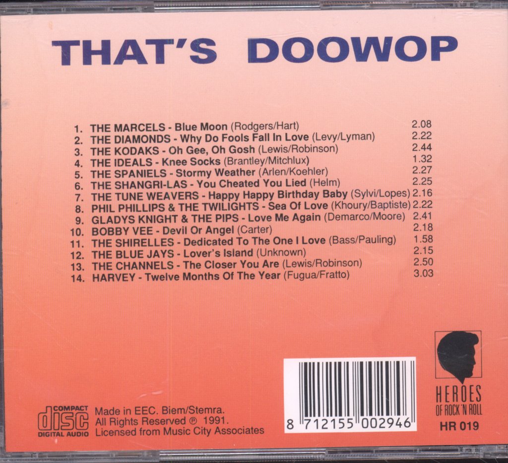 Various Artists - That's Doowop - Cd