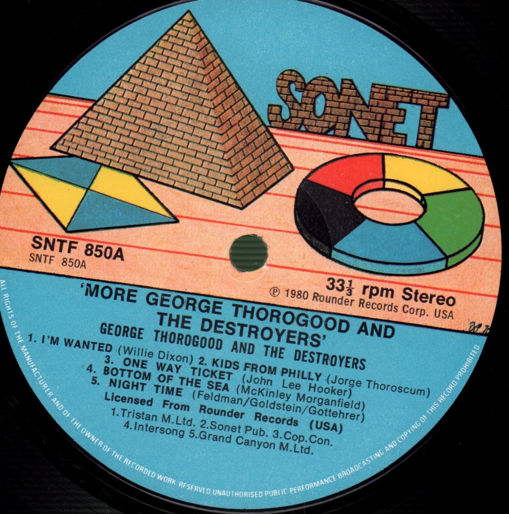 George Thorogood And The Destroyers - More George Thorogood And The Destroyers - Lp
