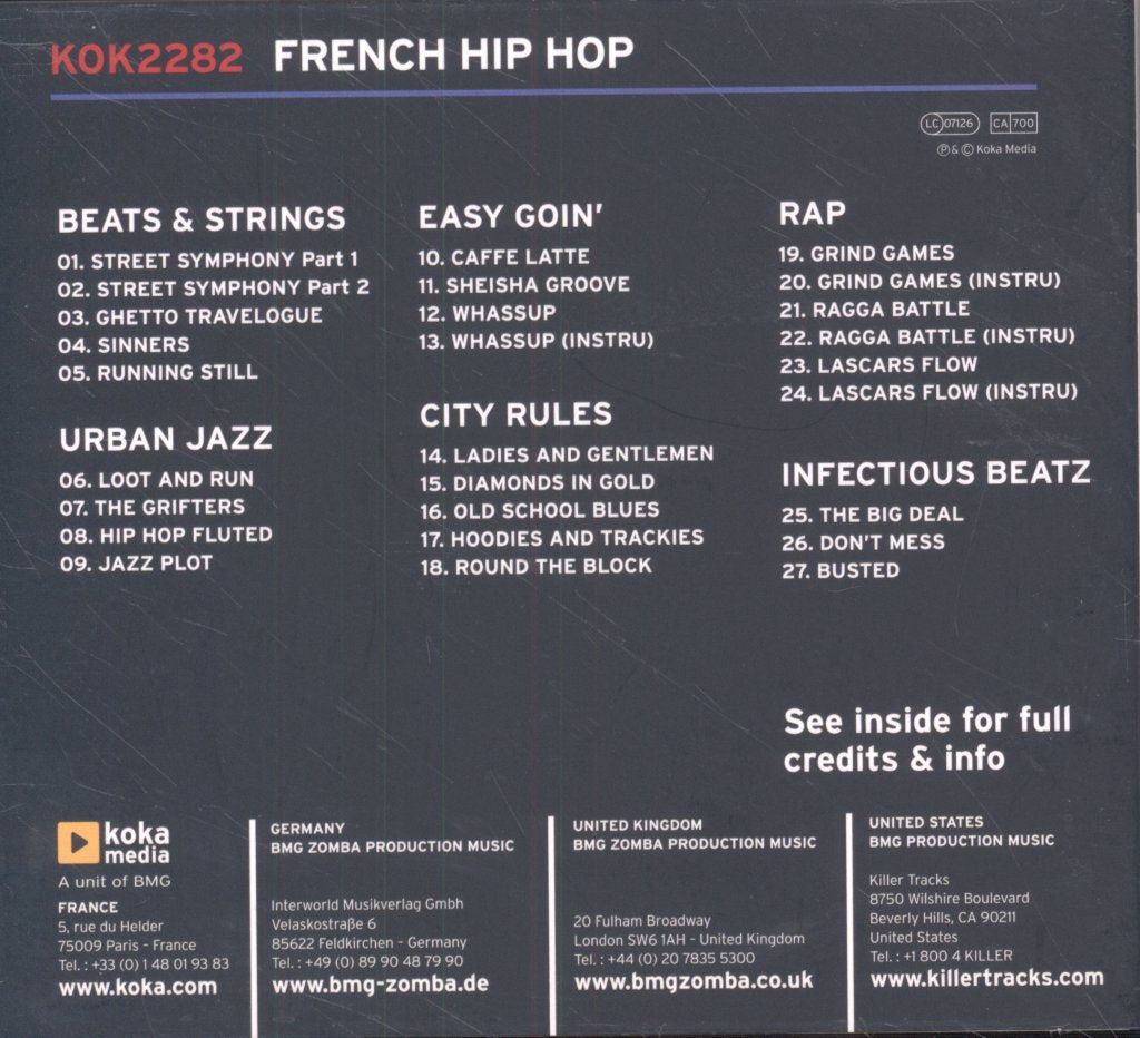 Maxime Lebidois, Nicolas Gueguen, Jimmy Delsart, Maxime Pinto - French Hip Hop - Cd
