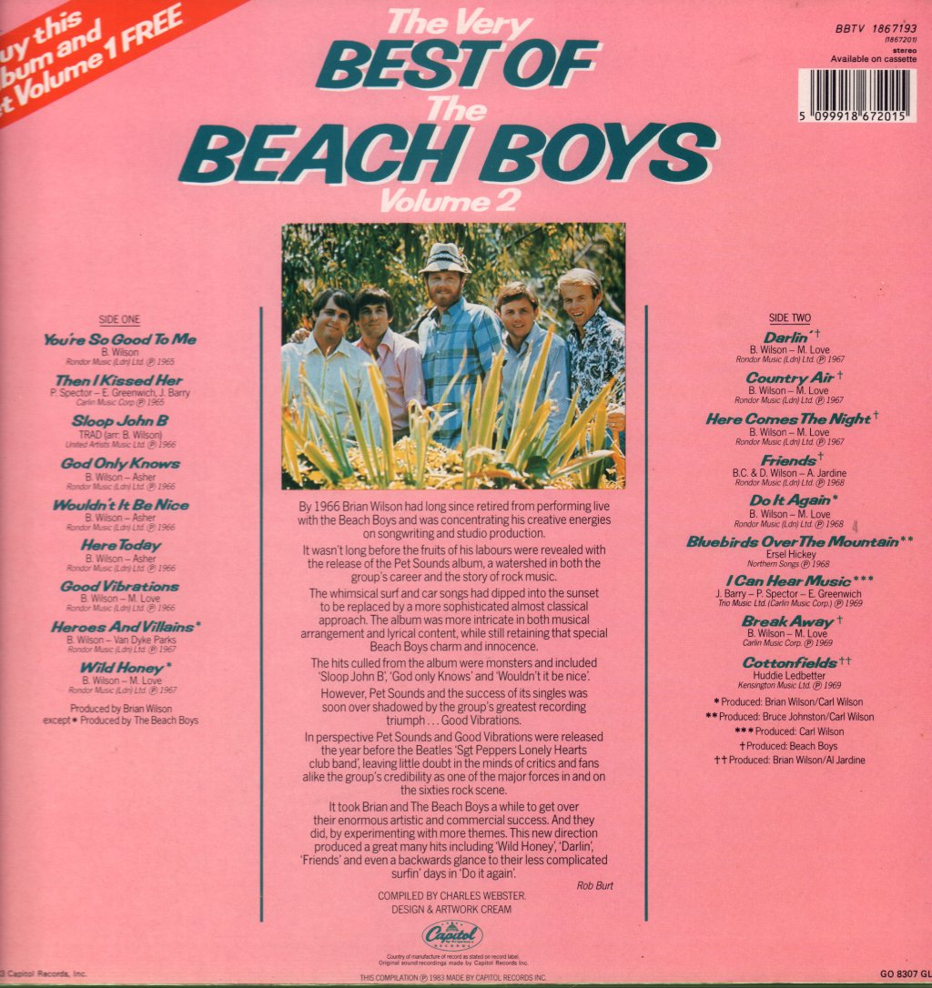 Beach Boys - Very Best Volume 2 - Lp