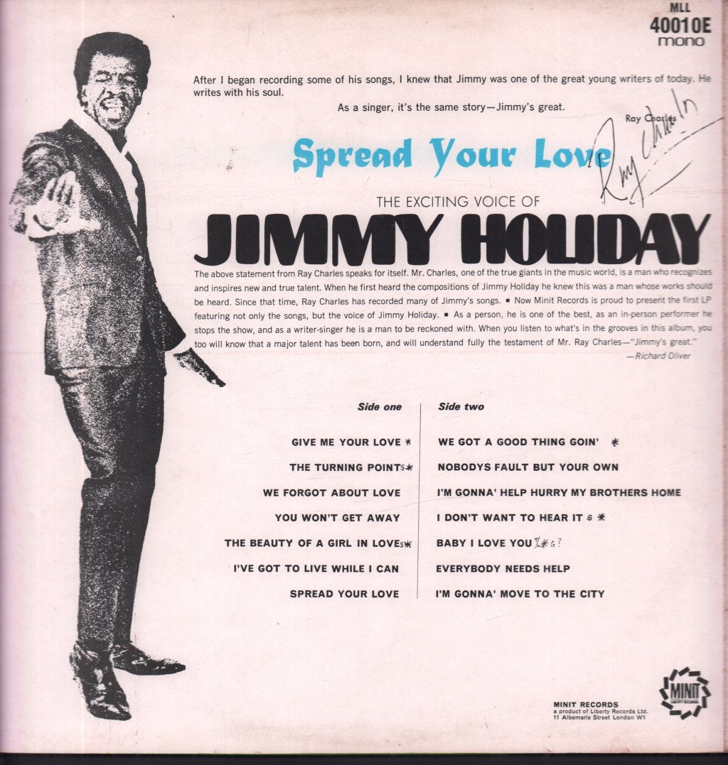 Jimmy Holiday - Spread Your Love - Lp
