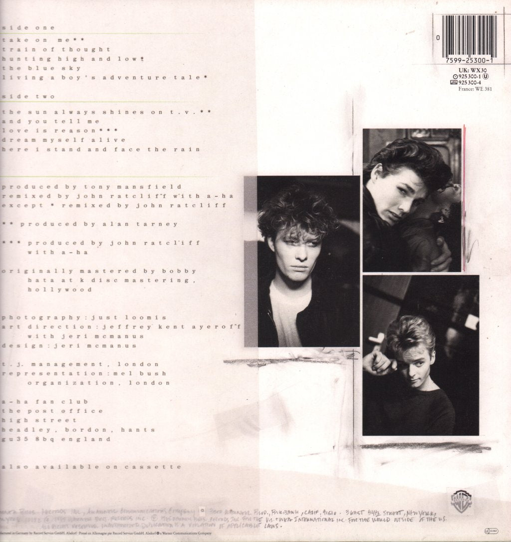A-Ha - Hunting High And Low - Lp
