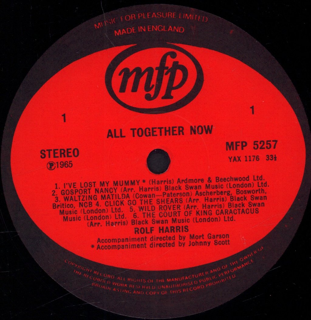 Rolf Harris - All Together Now - Lp