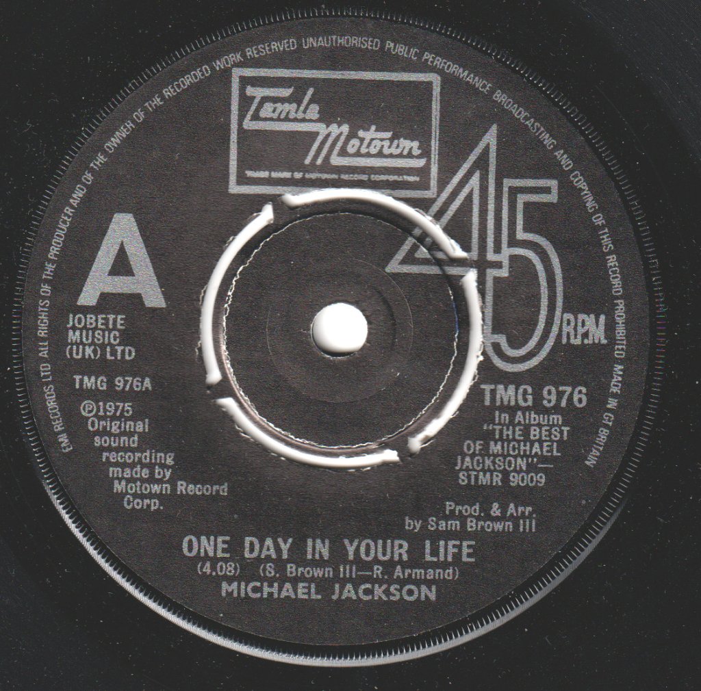 Michael Jackson - One Day In Your Life - 7 Inch