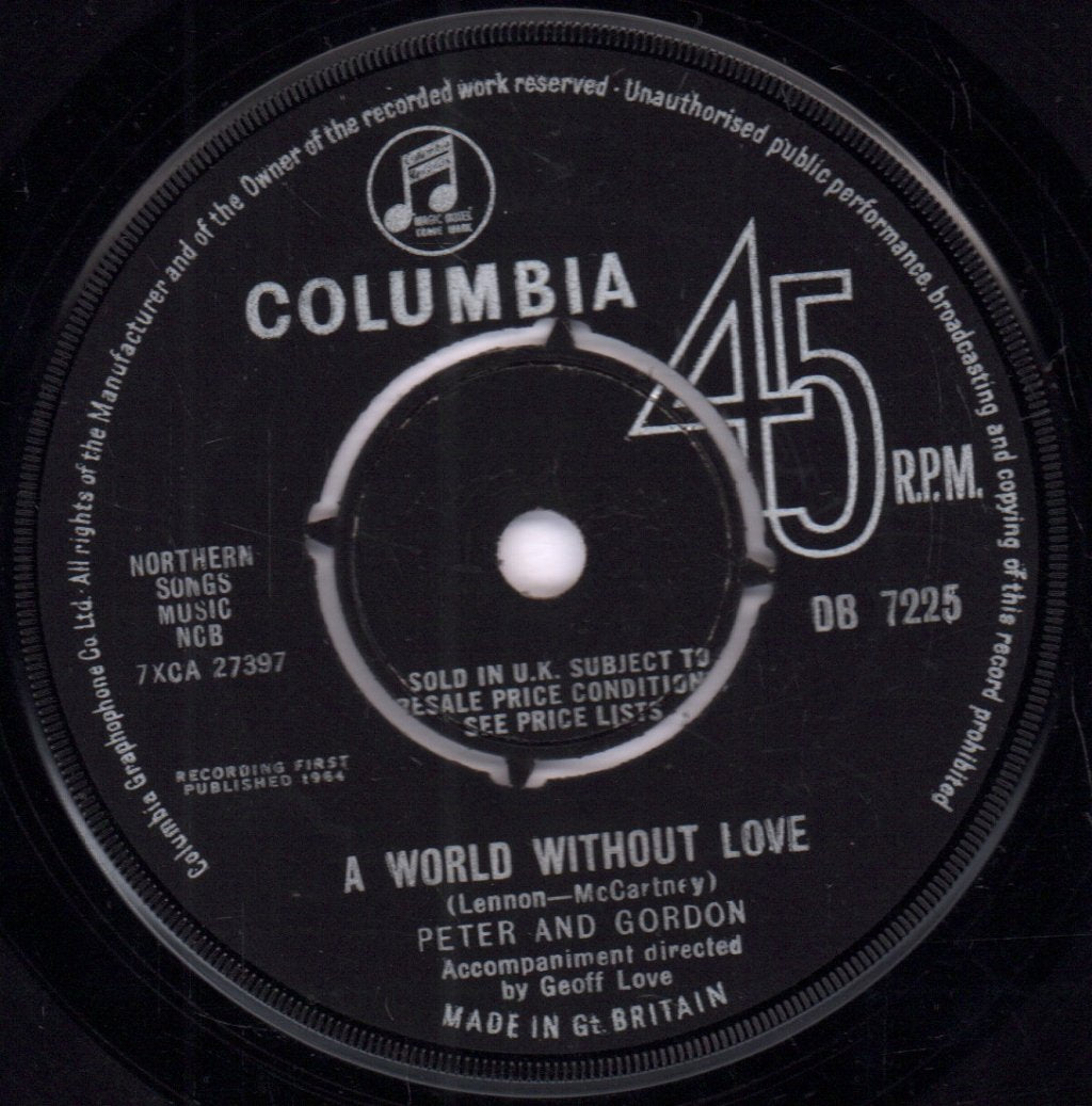 Peter And Gordon - A World Without Love - 7 Inch