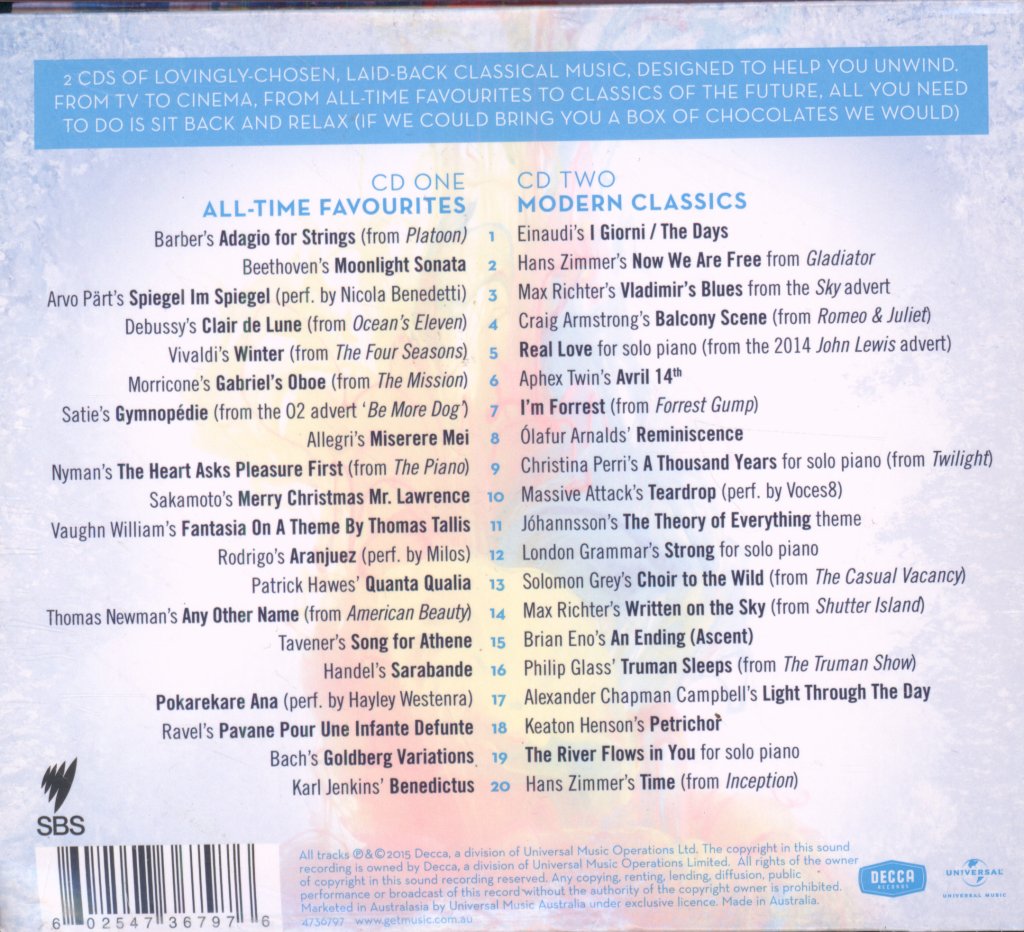 Various Artists - Classically Chilled - Double Cd