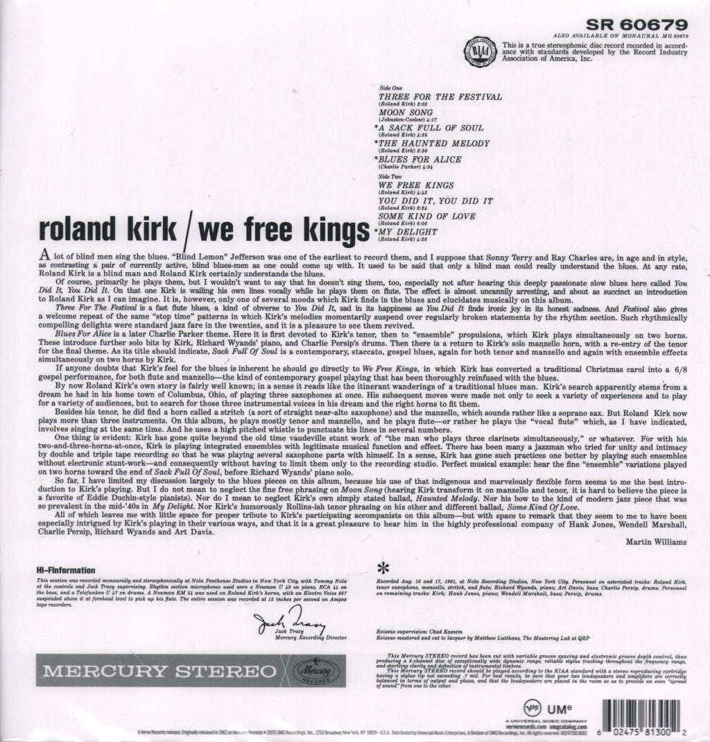 Roland Kirk - We Free Kings - Lp