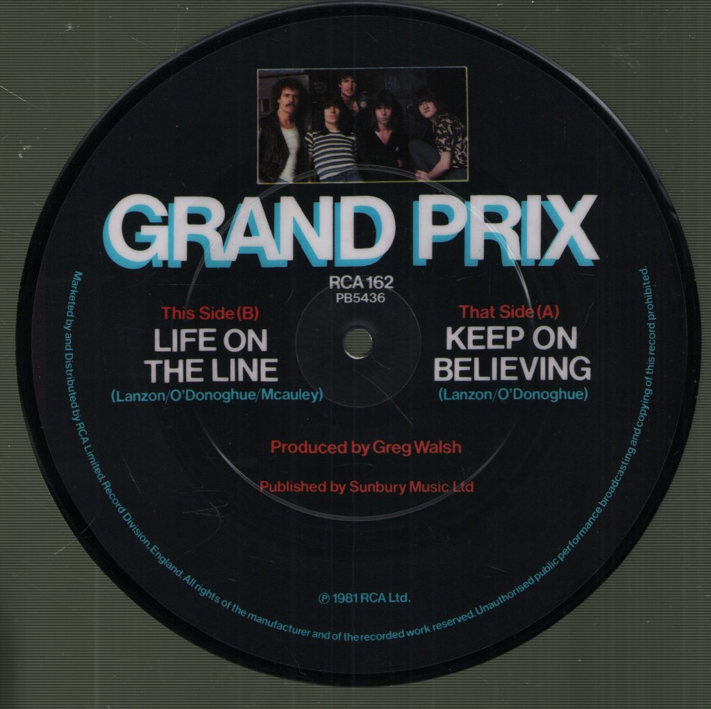 Grand Prix - Keep On Believing - 7 Inch