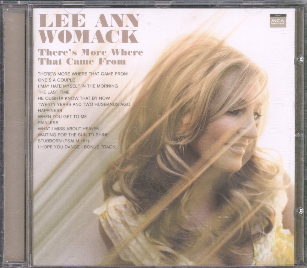 Lee Ann Womack - There's More Where That Came From - Cd