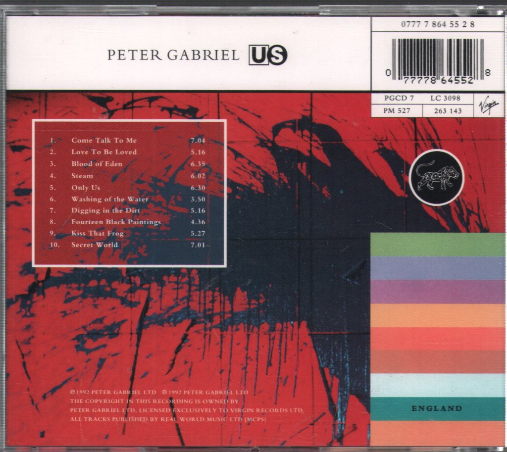 Peter Gabriel - Us - Cd