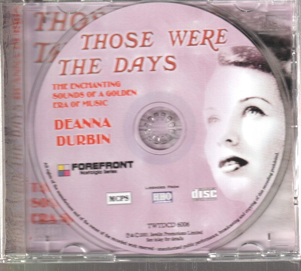 Deanna Durbin - Those Were The Days - Cd
