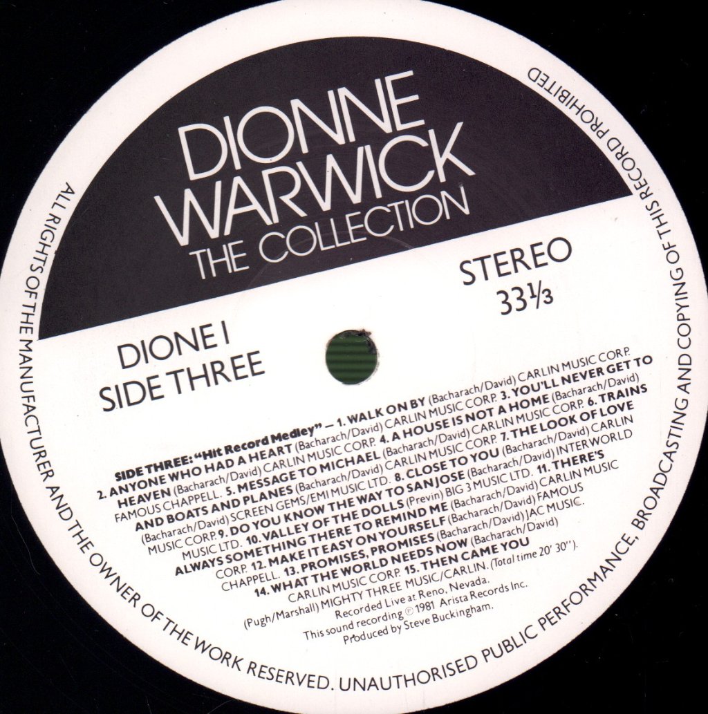 Dionne Warwick - Collection - Double Lp