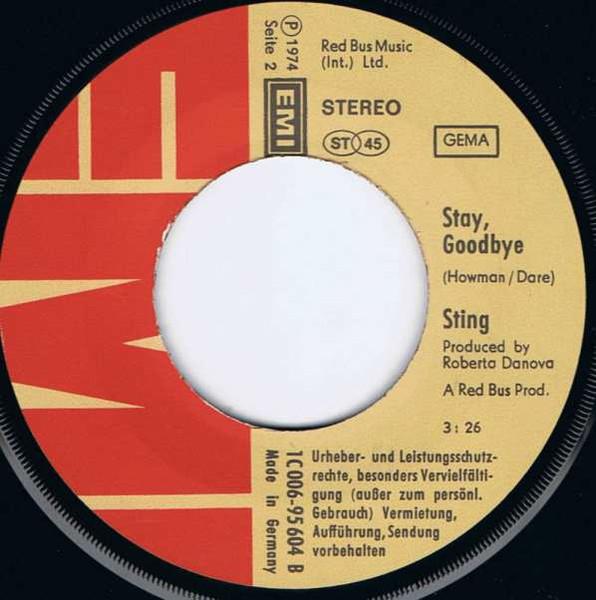 Sting (Glam/Rock Group) - Thief Of Baghdad - 7 Inch