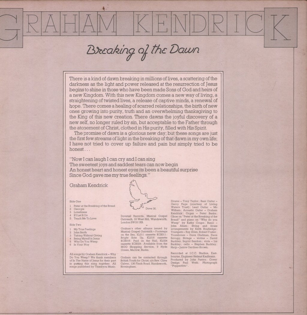 Graham Kendrick - Breaking Of The Dawn - Lp