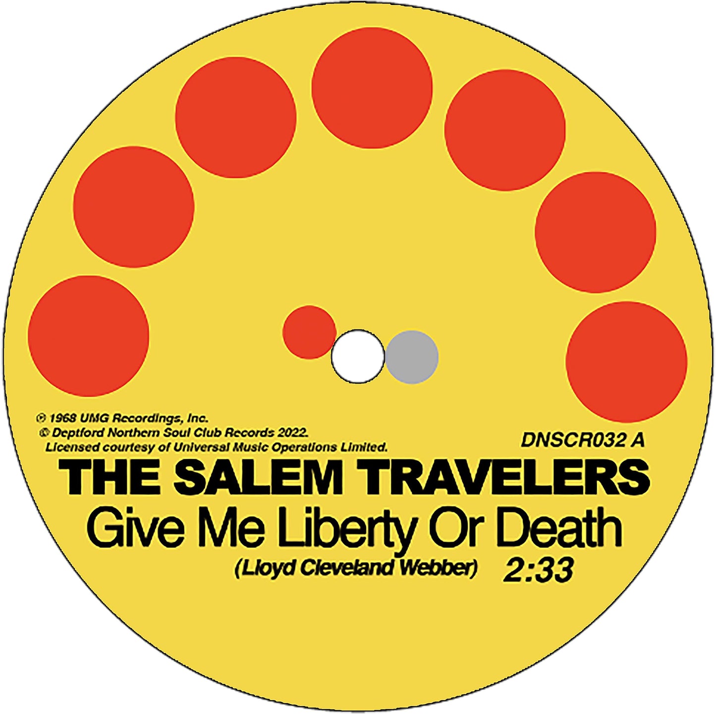 Salem Travelers - Give Me Liberty Or Death / Tell It Like It Is - 7 Inch
