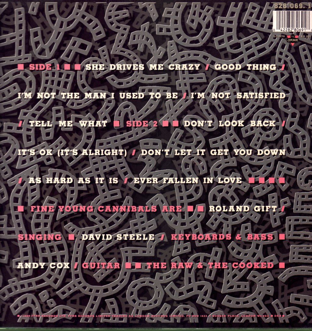 Fine Young Cannibals - Raw And The Cooked - Lp